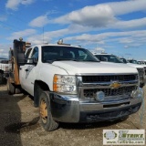 2009 CHEVROLET SILVERADO 3500HD, 6.6L DURAMAX, 4X4, DUALLY, CREW CAB, 8FT 8IN WELDING BED. WEBASTO H