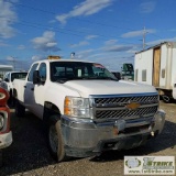 2012 CHEVROLET SILVERADO 2500HD LS, 6.6L DURAMAX, 4X4, CREW CAB, LONG BED. UNKNOWN MECHANICAL PROB