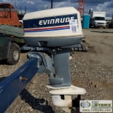 BOAT MOTOR, EVINRUDE 35HP OUTBOARD, TWO STROKE, PROP