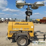 LIGHT PLANT, ALLMAND NIGHT-LITE PRO V SERIES SHO-HD, ARCTIC SPECIAL, 3CYL CAT DIESEL, 8KW 8KVA GEN,