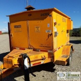 HEATER, EQUIPMENT SOURCE ES700, 3CYL KUBOTA DIESEL, TRAILER MOUNTED, W/ COLLAPSABLE LIGHT TOWER