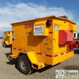 HEATER, EQUIPMENT SOURCE ES-700, 3CYL KUBOTA DIESEL, TRAILER MOUNTED, W/ COLLAPSABLE LIGHT TOWER