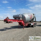 CONCRETE MIX TRAILER, 1997 MCNEILUS, 13YD, 150GAL WATER, EXTENDABLE FRAME, TANDEM AXLE