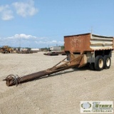 PUP TRAILER, 1984, HYDRAULIC END DUMP, TANDEM AXLE