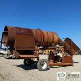 WASH PLANT TROMMEL, 6FT DIAMETER, DEUTZ ENGINE, HYDRAULIC POWER UNIT, W/SLUICE BOX, HYDRAULIC RIFFLE