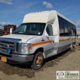 BUS, 2012 FORD E-450 FEDERAL COACH, 6.8L GAS, AUTO TRANS, 25-PASSENGER, DUALLY. TITLE IN TRANSIT