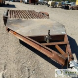 UTILITY TRAILER, HOMEMADE, 7FT X 20FT DECK, TANDEM AXLE. NO TITLE