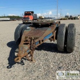 SEMI TRAILER CONVERTER DOLLY, SINGLE AXLE. NO TITLE