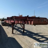 CONEX CHASSIS TRAILER, 45FT, TRIPLE AXLE. NO TITLE