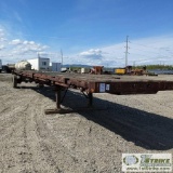 SEMI HIGH-DECK TRAILER, AZTEC, 40FT,  SINGLE AXLE. NOT ROAD WORTHY. NO TITLE