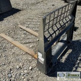 SKIDSTEER ATTACHMENT, PALLET FORKS, 48IN