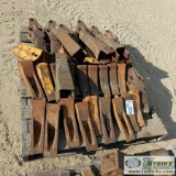 1 PALLET. MISC BUCKET TEETH INCLUDING: CATERPILLAR, ESCO