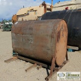 FUEL TANK, 250GAL, WITH STAND. STEEL CONSTRUCTION