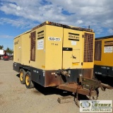 AIR COMPRESSOR, 200 ATLAS COPCO ZASE 1600, DETROIT DIESEL 6063TK33 ENGINE, TRAILER MOUNTED. INOPERAB