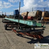 PORTABLE SAW MILL, TIMBER CHAMP, 24 FT BED, ONAN MOTOR, TRAILER MTD