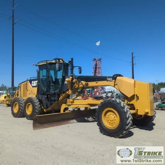 GRADER, 2008 CATERPILLAR 140M VHP PLUS, EROPS, 14FT MOLDBOARD, REAR SCARIFIER, CAT C7