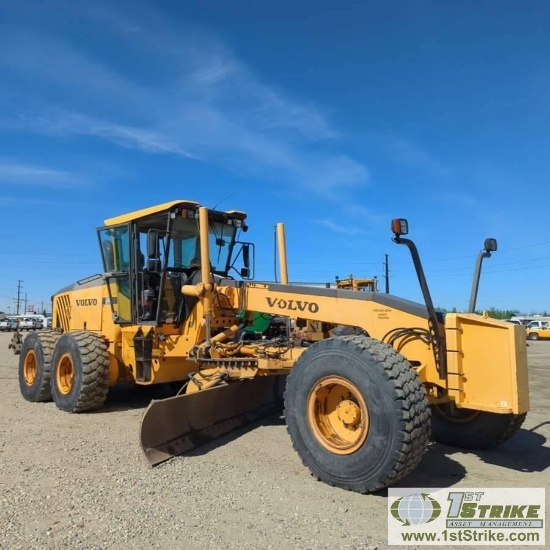 GRADER, 2008 VOLVO G990, EROPS, 16FT MOLDBOARD, AUTOMATIC GREASING SYSTEM, REAR SCARIFIER WITH ICE B