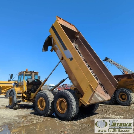 ARTICULATED HAUL TRUCK, 1997 VOLVO A25C 6X6, EROPS. UNKNOWN MECHANICAL, TRANSMISSION LOCKS OUT INTER