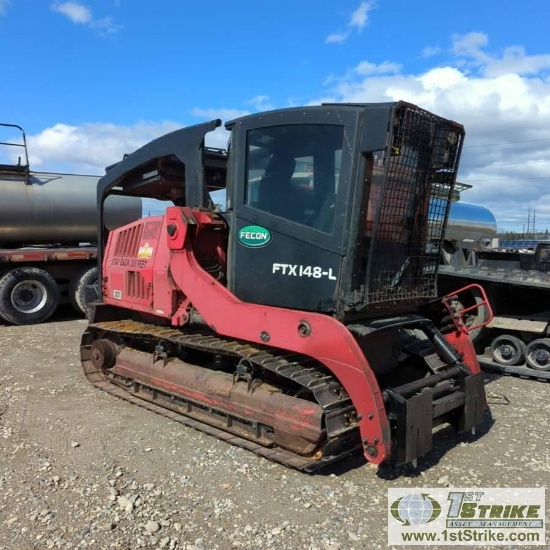 TRACKED FORESTRY MACHINE, FECON FTX148-L, CAT C4.4 ACERT, EROPS, ATTACHMENT QUICK CONNECT, METAL TRA