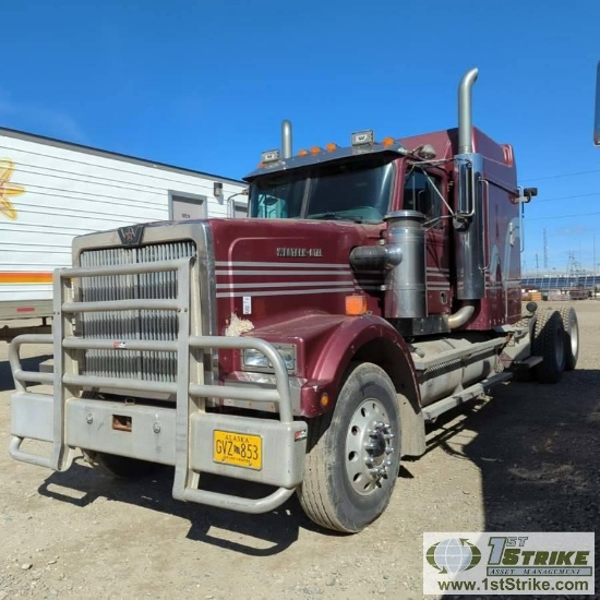 SEMI TRACTOR, 1996 WESTERN STAR MODEL 4964F, DETROIT S60-430, EATON FULLER TRANSMISSION, TANDEM REAR