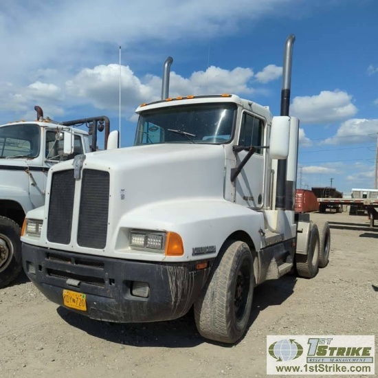 SEMI TRACTOR, 1994 KENWORTH T600B, CAT 3406 DITA, EATON FULLER TRANSMISSION, WET KIT, TANDEM REAR AX