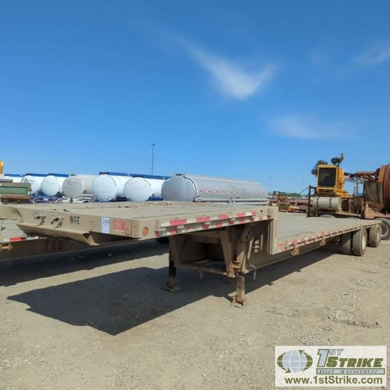 SEMI STEP DECK TRAILER, 2006 CHAPARALL, TANDEM AXLE, 90000 GVWR, 48FT OVERALL, 37FT LOWER DECK, 11FT