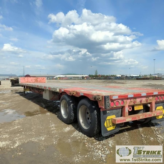 SEMI STEP DECK TRAILER, 1999 TRANS CRAFT DTL-2000, TANDEM AXLE, 48FT OVERALL, 37FT LOWER DECK, 11FT