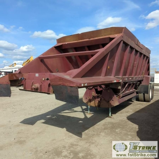 BELLY DUMP TRAILER, 1988 ALKN, TANDEM AXLE