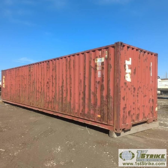 SHIPPING CONTAINER, 40FT, STEEL CONSTRUCTION