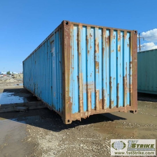 SHIPPING CONTAINER, 40FT, STEEL CONSTRUCTION