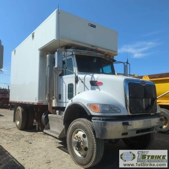 OUTHOUSE VAC TRUCK, 2014 PETERBILT PB337, CUMMINS PX7 ENGINE, ALLISON AUTOMATIC TRANSMISSION, 4X4, S