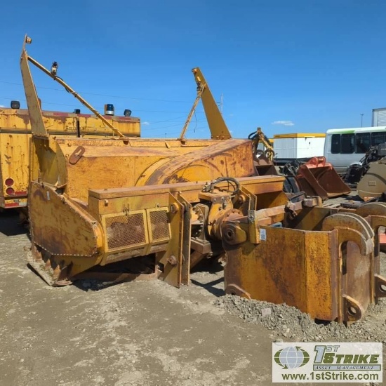LOADER ATTACHMENT, SNOW BLOWER, 10FT, QUICK ATTACHMENT WITH 6IN HOOPS. UNKNOWN MECHANICAL PROBLEMS,