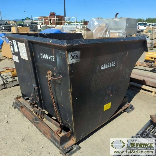 SELF DUMPING HOPPER, STAR INDUSTRIES, MODEL 1850, 2 CUBIC YARD