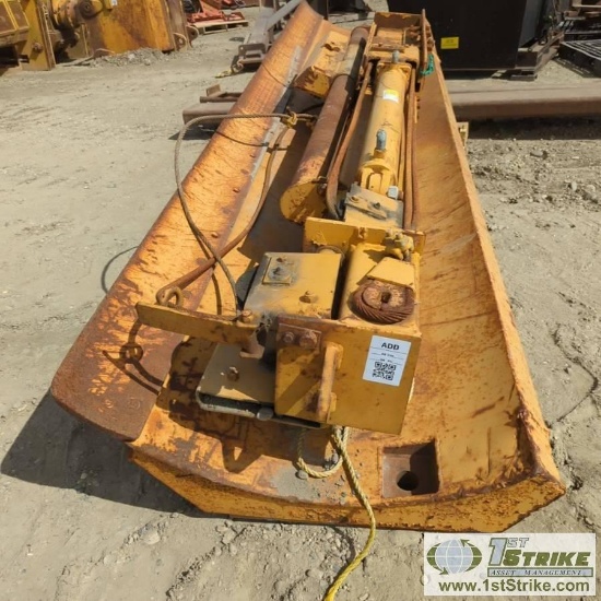 GRADER ATTACHMENT, SNOW WING, TUBE-LOK, 14FT, WITH LIFT CYLINDER. FITS 14G WITH RIPPER