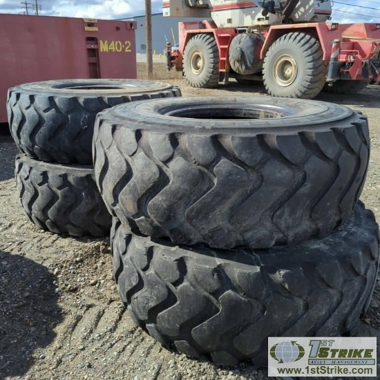 4 EACH. EQUIPMENT TIRES, 20.5 R25, MICHELIN XHA2