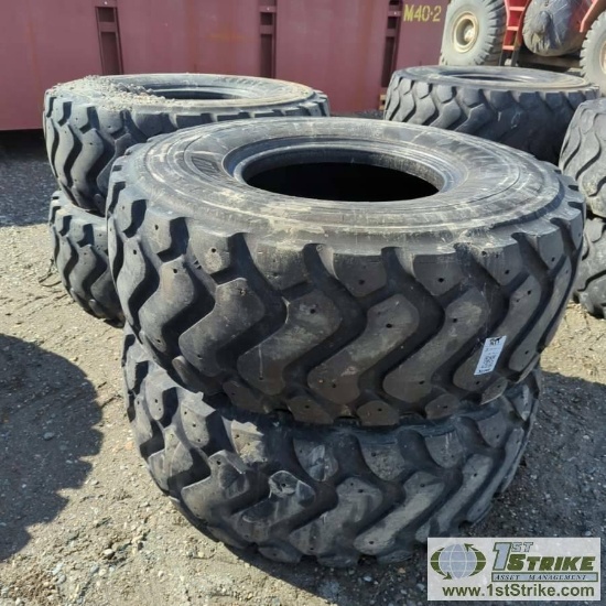4 EACH. EQUIPMENT TIRES, 20.5 R25, MICHELIN XHA2