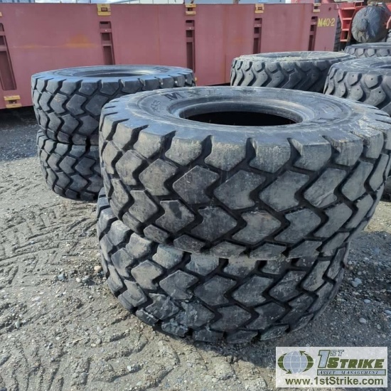 4 EACH. EQUIPMENT TIRES, 20.5 R25, TITAN MXL