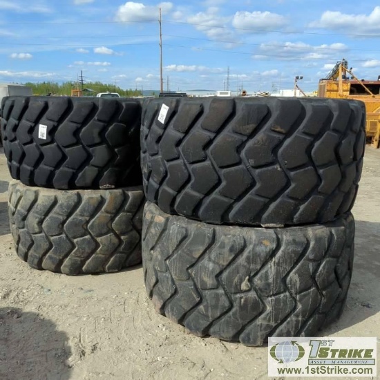 4 EACH. EQUIPMENT TIRES, 750/65R25, MICHELIN XAD