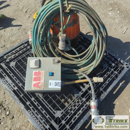 SUBMERSIBLE PUMP, 3IN, SINGLE PHASE, WITH STARTER BOX