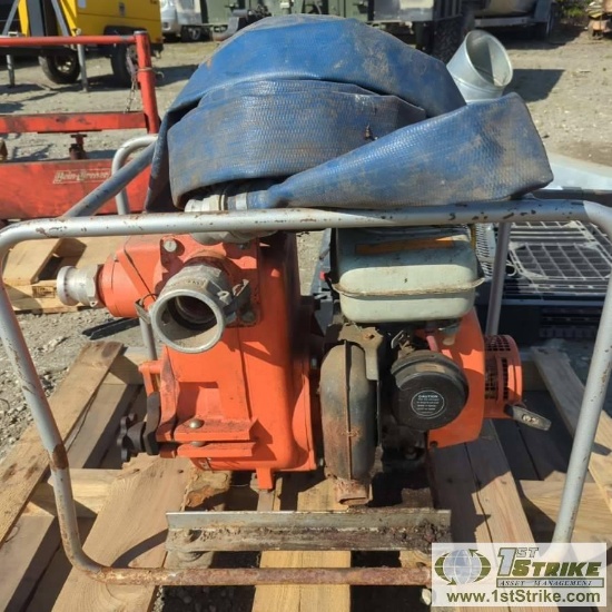 TRASH PUMP, KUBOTA, 2 1/2IN, WITH 60FT DISCHARGE HOSE