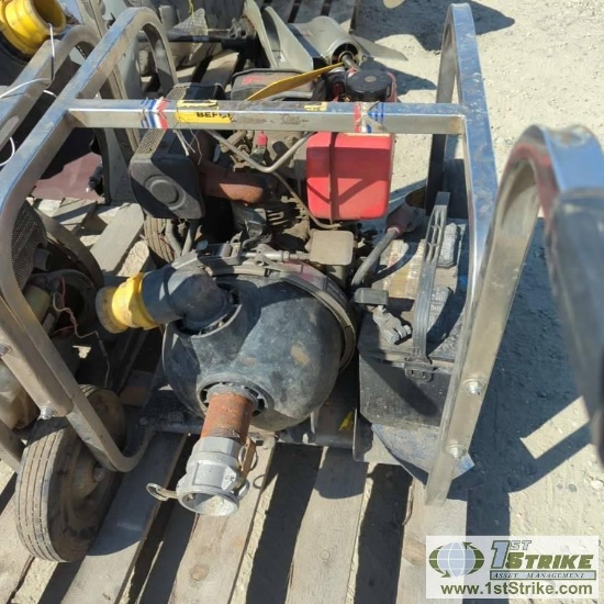 2 EACH. TRASH PUMPS, 2 IN, YANMAR AIR COOLED DIESEL, CART MOUNTED