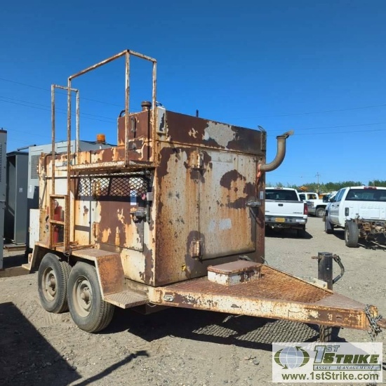 TRIPLEX PUMP, TRI TAN, CUMMINS 4CYL, 10IN PLUNGER PUMP, 5000PSI, 20GPM, TANDEM AXLE TRAILER MOUNTED