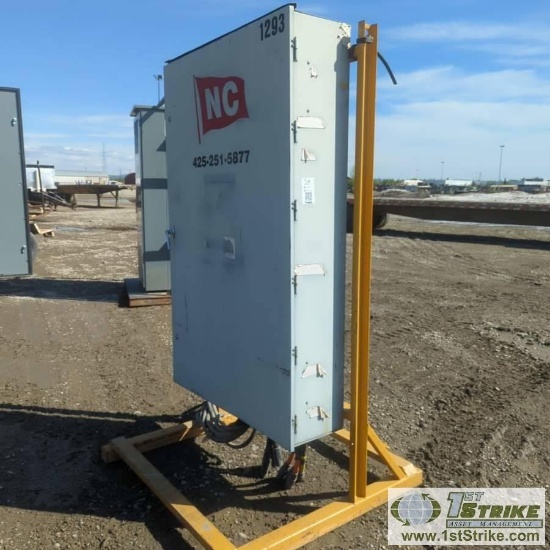 ELECTRICAL SWITCH GEAR SKID, SQUARE D ENCLOSURE, POWER PACT MJ 800 BREAKER