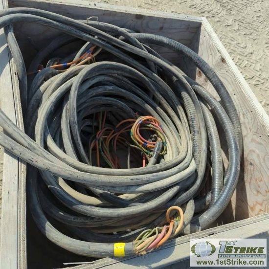 1 BOX. MISC ELECTRICAL CABLE INCLUDING: 3C SO CABLE, 4C 4/0 AWG MCHL