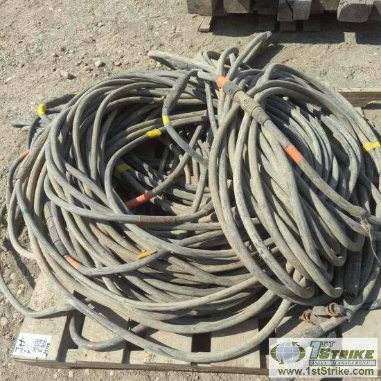 1 PALLET. MISC ELECTRICAL CABLE INCLUDING: TF CABLE 4.0 AWG 90C DLO 2 KVP-7K WITH QUICK CONNECT ENDS