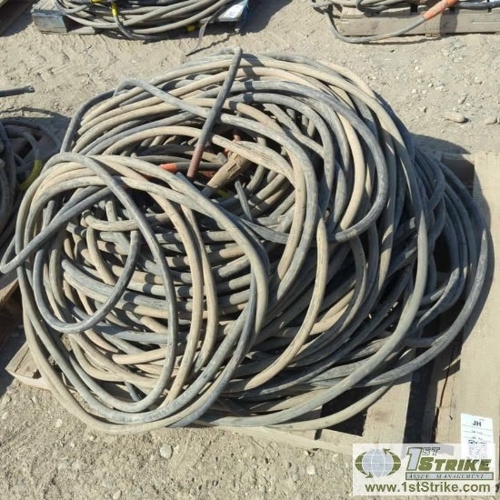 1 PALLET. MISC ELECTRICAL CABLE INCLUDING: TF CABLE 4.0 AWG 90C DLO 2 KVP-7K WITH QUICK CONNECT ENDS