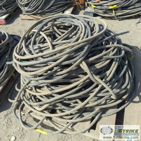 1 PALLET. MISC ELECTRICAL CABLE INCLUDING: TF CABLE 4.0 AWG 90C DLO 2 KVP-7K WITH QUICK CONNECT ENDS