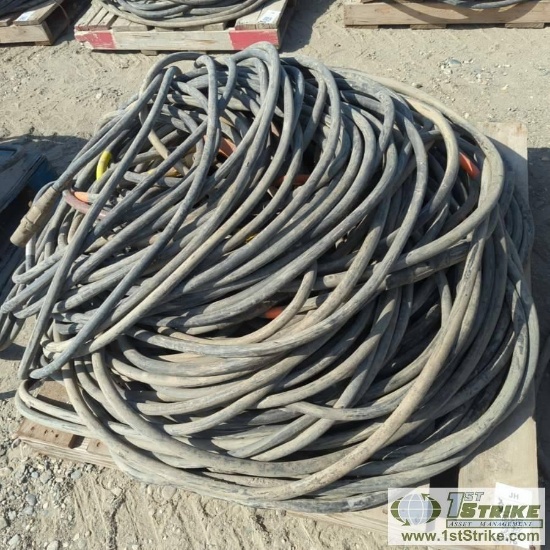 1 PALLET. MISC ELECTRICAL CABLE INCLUDING: TF CABLE 4.0 AWG 90C DLO 2 KVP-7K WITH QUICK CONNECT ENDS