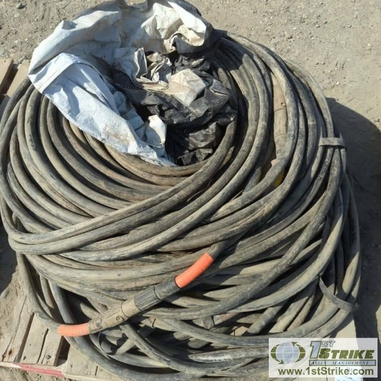 1 PALLET. MISC ELECTRICAL CABLE INCLUDING: TF CABLE 4.0 AWG 90C DLO 2 KVP-7K WITH QUICK CONNECT ENDS