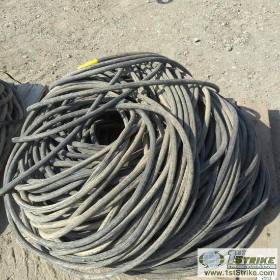 1 PALLET. MISC ELECTRICAL CABLE INCLUDING: TF CABLE 4.0 AWG 90C DLO 2 KVP-7K WITH QUICK CONNECT ENDS